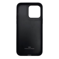 Apple iPhone 14 Pro Kılıf Soft Deri Metal Kamera Çerçeveli ​Kajsa Litchi Kapak - 5