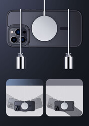 Apple iPhone 14 Pro Kılıf Wireless Şarj Özellikli Zore Hibrit Magsafe Kapak - Thumbnail