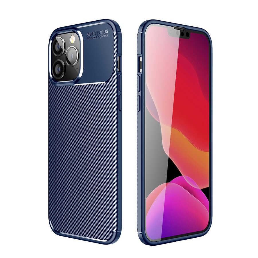 Apple iPhone 14 Pro Kılıf Zore Negro Silikon Kapak - Lacivert
