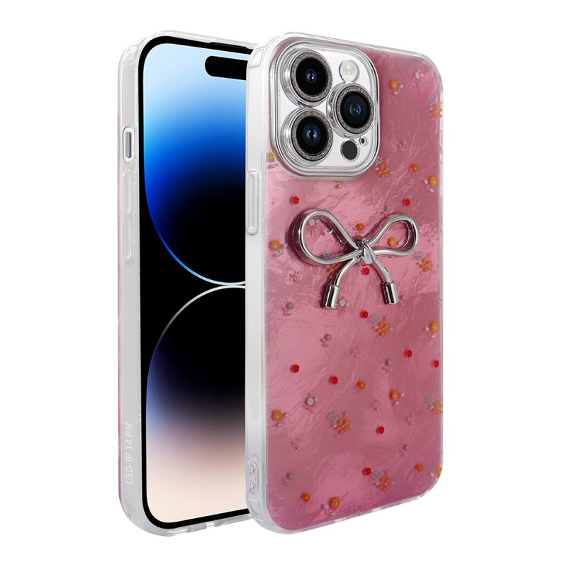 Apple iPhone 14 Pro Max Case Camera Protection Figured Zore Ponti Silicone Cover - 4