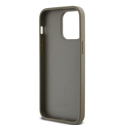 Apple iPhone 14 Pro Max Case DKNY Original Licensed Magsafe Charging Feature 3D Written Grid Pattern Cover - 8