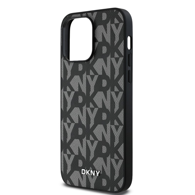 Apple iPhone 14 Pro Max Case DKNY Original Licensed Magsafe Charging Feature 3D Written Grid Pattern Cover - 15