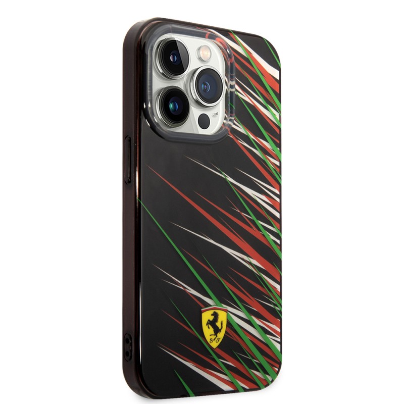 Apple iPhone 14 Pro Max Case Ferrari Original Licensed Print Logo Grass Pattern Cover - 7