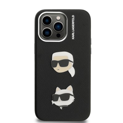 Apple iPhone 14 Pro Max Case Karl Lagerfeld Original Licensed K&C Heads Pins Cover - 4