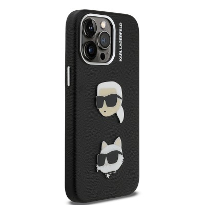 Apple iPhone 14 Pro Max Case Karl Lagerfeld Original Licensed K&C Heads Pins Cover - 5