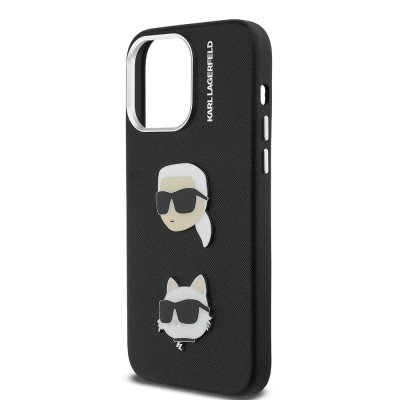 Apple iPhone 14 Pro Max Case Karl Lagerfeld Original Licensed K&C Heads Pins Cover - 7
