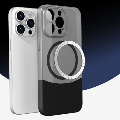 Apple iPhone 14 Pro Max Case M-Safe Charging Feature Magnetic Zore Double Cover - 6