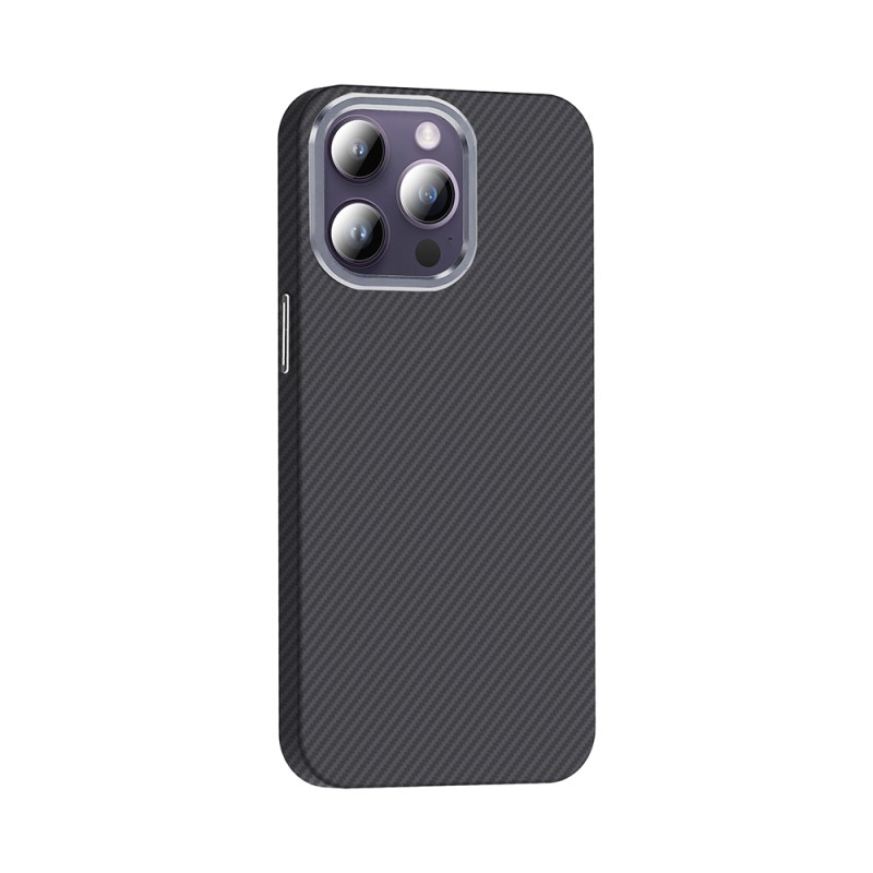 Apple iPhone 14 Pro Max Case Magsafe Charging Feature Carbon Fiber Look Zore Gros Cover - 14