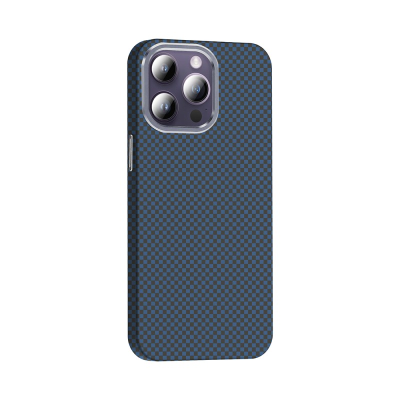 Apple iPhone 14 Pro Max Case Magsafe Charging Feature Carbon Fiber Look Zore Gros Cover - 16