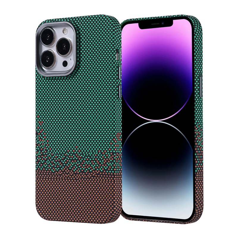 Apple iPhone 14 Pro Max Case Magsafe Charging Feature Carbon Fiber Look Zore Nekst Cover - 3