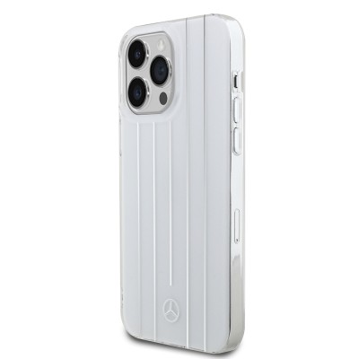 Apple iPhone 14 Pro Max Case Mercedes Benz Original Licensed New Urban 3 Hard PC Parallel Line Patterned Cover - 4