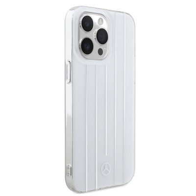 Apple iPhone 14 Pro Max Case Mercedes Benz Original Licensed New Urban 3 Hard PC Parallel Line Patterned Cover - 6