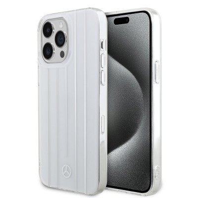 Apple iPhone 14 Pro Max Case Mercedes Benz Original Licensed New Urban 3 Hard PC Parallel Line Patterned Cover - 2