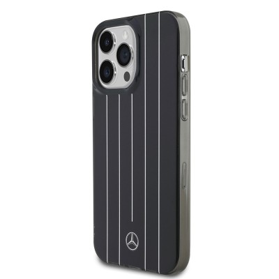 Apple iPhone 14 Pro Max Case Mercedes Benz Original Licensed New Urban 3 Hard PC Parallel Line Patterned Cover - 10