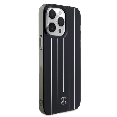 Apple iPhone 14 Pro Max Case Mercedes Benz Original Licensed New Urban 3 Hard PC Parallel Line Patterned Cover - 12