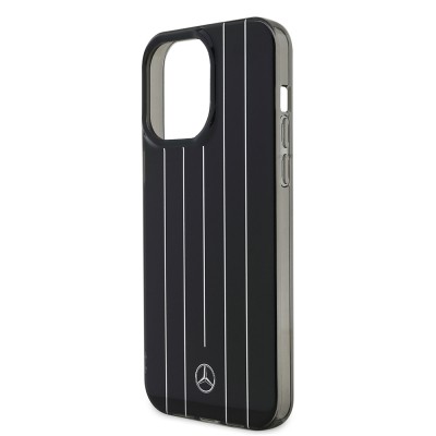 Apple iPhone 14 Pro Max Case Mercedes Benz Original Licensed New Urban 3 Hard PC Parallel Line Patterned Cover - 14