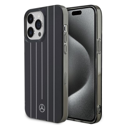 Apple iPhone 14 Pro Max Case Mercedes Benz Original Licensed New Urban 3 Hard PC Parallel Line Patterned Cover - 3