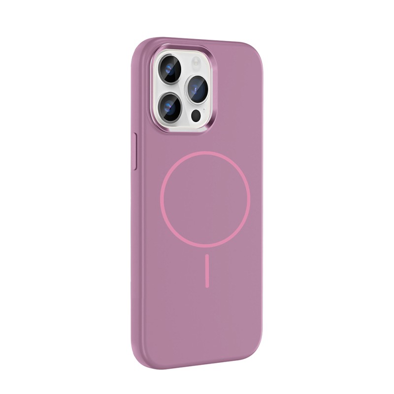 Apple iPhone 14 Pro Max Case with M-Safe Charging Feature, Metal Camera Frame, Zore Edi Silicone Cover - 14