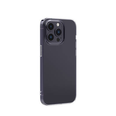 Apple iPhone 14 Pro Max Kılıf Airbagli Şeffaf Darbe Emici Silikon Tasarımlı Recci Clarity Serisi Kapak - Recci