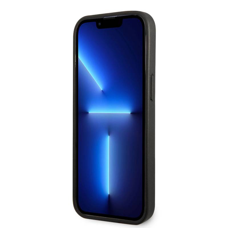 Apple iPhone 14 Pro Max Kılıf Ferrari Deri Sarı Noktalı Dizayn Kapak - 7