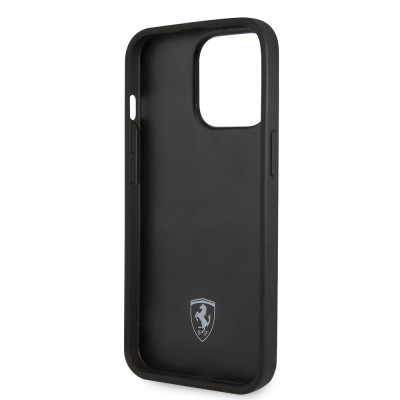 Apple iPhone 14 Pro Max Kılıf Ferrari Deri Sarı Noktalı Dizayn Kapak - 15