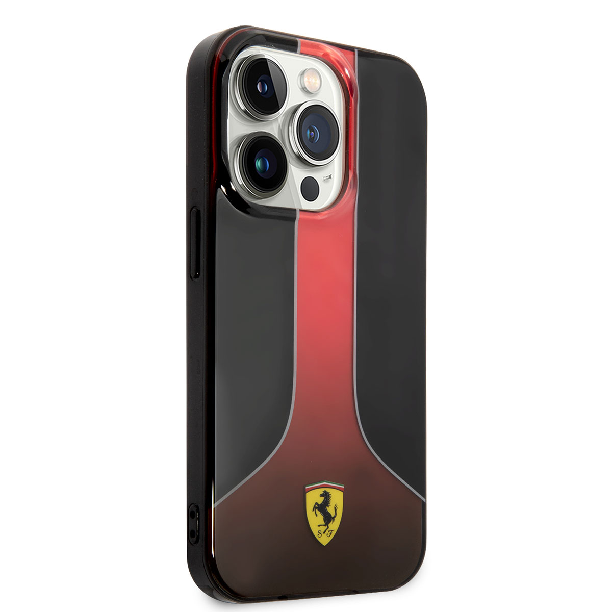 Apple iPhone 14 Pro Max Kılıf Ferrari Gradient Baskılı Dizayn Kapak - Kırmızı