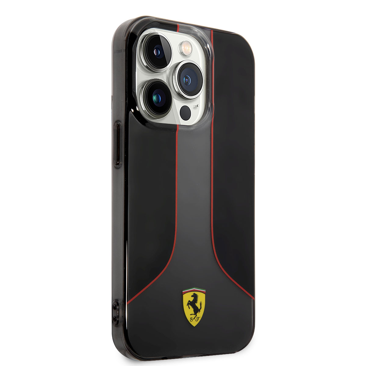 Apple iPhone 14 Pro Max Kılıf Ferrari Gradient Baskılı Dizayn Kapak - Siyah