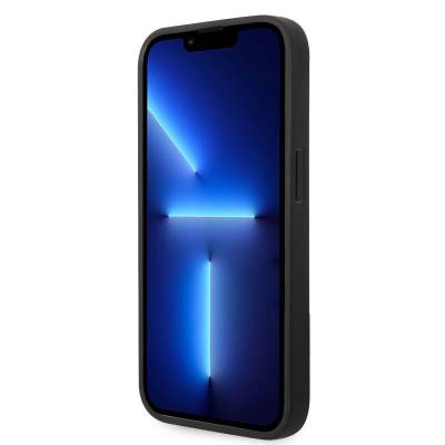 Apple iPhone 14 Pro Max Kılıf Ferrari M-safe Şarj Özellikli Karbon İtalyan Bayrak Dizayn Kapak - 5