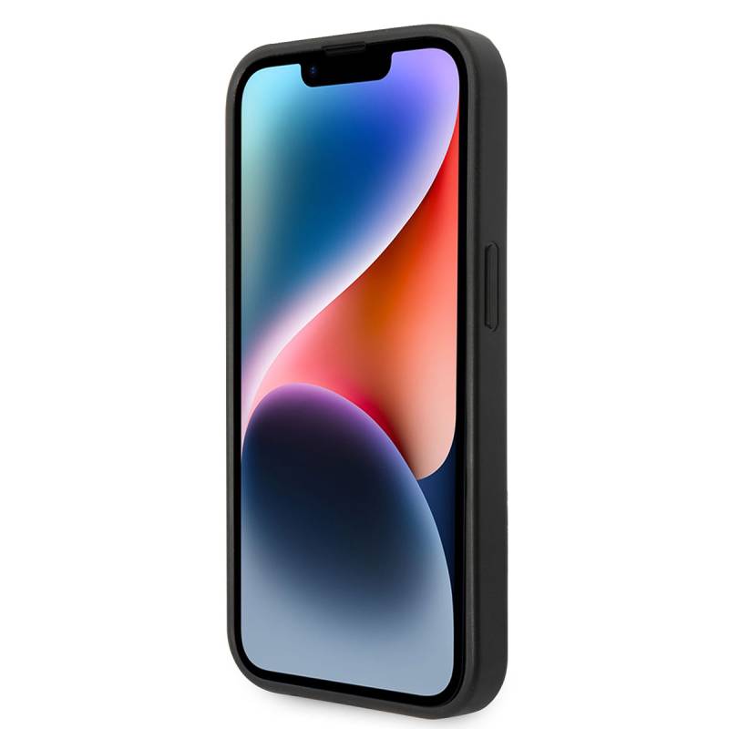 Apple iPhone 14 Pro Max Kılıf Ferrari M-safe Şarj Özellikli Pu Deri Ve Karbon Şeritli Dizayn Kapak - 4