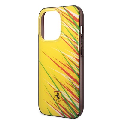 Apple iPhone 14 Pro Max Kılıf Ferrari Orjinal Lisanslı Baskı Logolu Çimen Desenli Kapak - 16