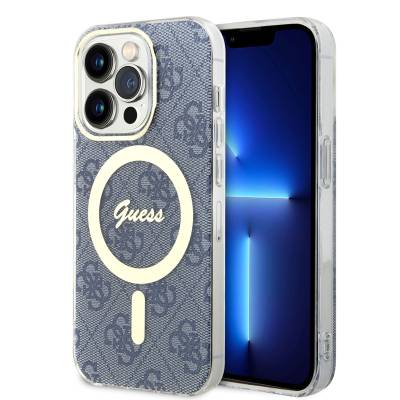 Apple iPhone 14 Pro Max Kılıf GUESS M-safe Şarj Özellikli Kapak - Guess