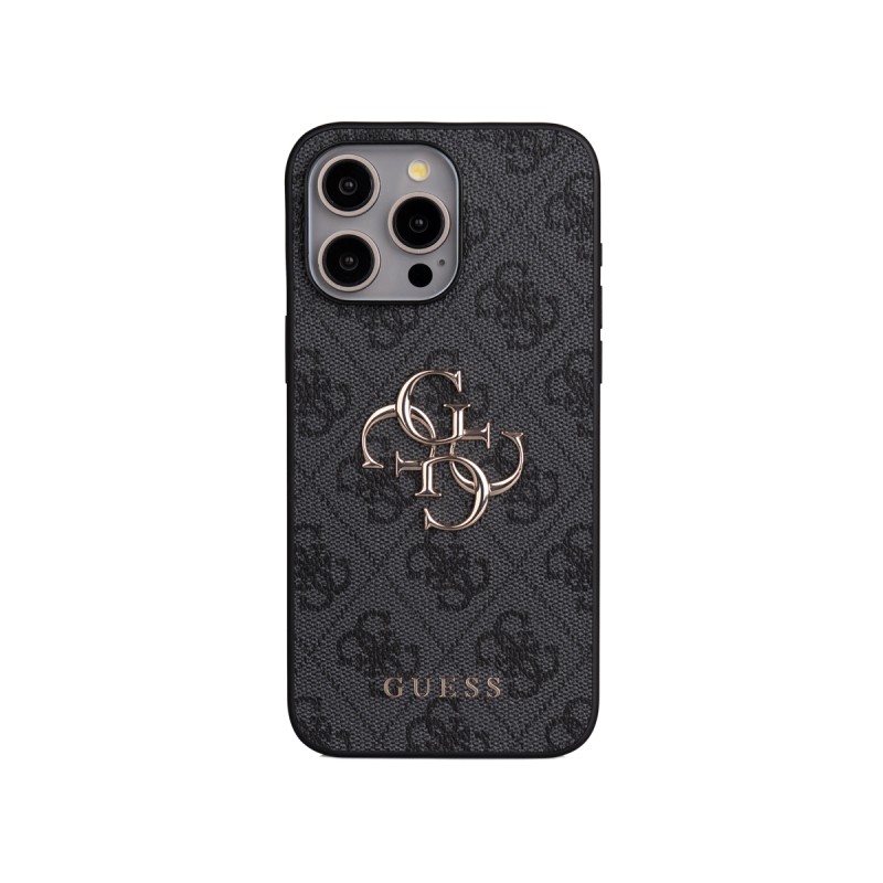 Apple iPhone 14 Pro Max Kılıf Guess Orjinal Lisanslı PU Deri 4G Büyük Metal Logolu Çapraz Vücut Askılı Kapak - 16