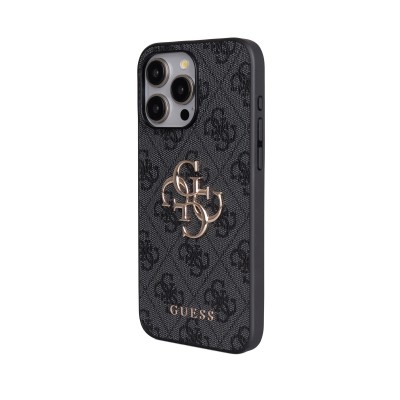 Apple iPhone 14 Pro Max Kılıf Guess Orjinal Lisanslı PU Deri 4G Büyük Metal Logolu Çapraz Vücut Askılı Kapak - 17