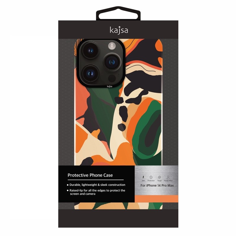Apple iPhone 14 Pro Max Kılıf HD Desenli Kajsa Shield Plus Flower Graphic Serisi Kapak - 5