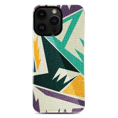 Apple iPhone 14 Pro Max Kılıf HD Desenli Kajsa Shield Plus Flower Graphic Serisi Kapak Beyaz