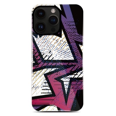Apple iPhone 14 Pro Max Kılıf HD Desenli Kajsa Shield Plus Grafiti Serisi Kapak - 13