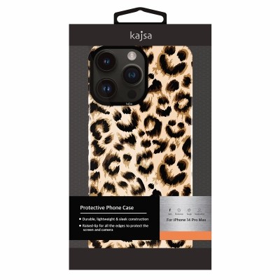 Apple iPhone 14 Pro Max Kılıf HD Desenli Kajsa Shield Plus Wild Serisi Kapak - 9