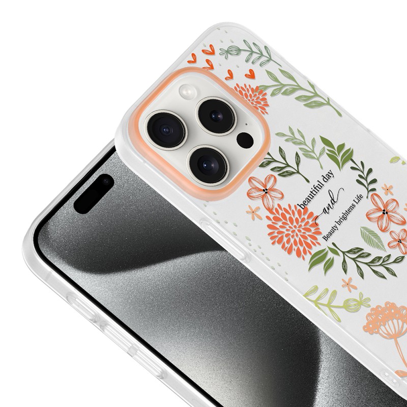 Apple iPhone 14 Pro Max Kılıf Kamera Korumalı Desenli Zore Klip Kapak - 9