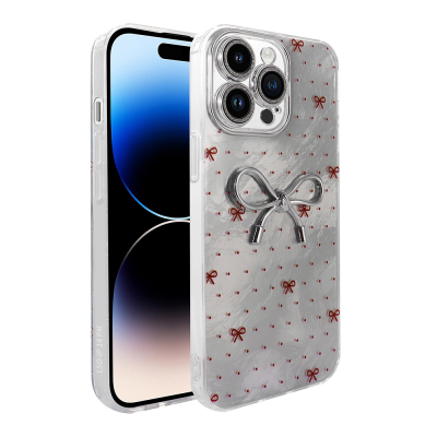 Apple iPhone 14 Pro Max Kılıf Kamera Korumalı Figürlü Zore Ponti Silikon Kapak - Zore