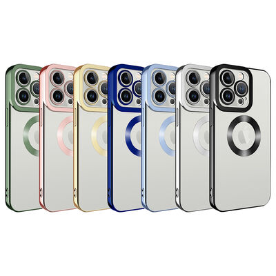 Apple iPhone 14 Pro Max Kılıf Kamera Korumalı Logo Gösteren Zore Omega Kapak