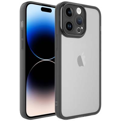 Apple iPhone 14 Pro Max Kılıf Kamera Korumalı Transparan Zore Post Kapak - Zore
