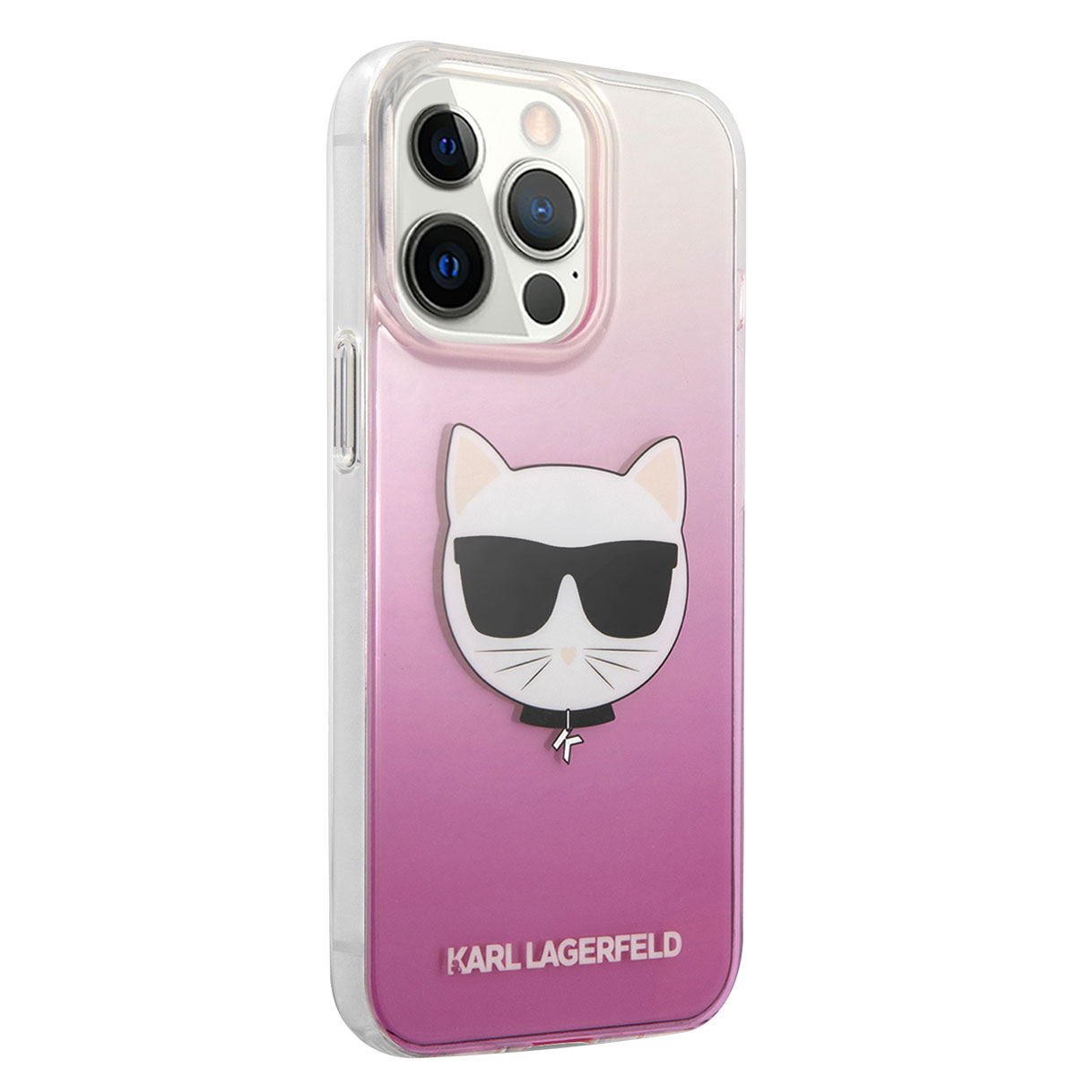 Apple iPhone 14 Pro Max Kılıf Karl Lagerfeld Sert TPU Choupette Dizayn Kapak - Pembe