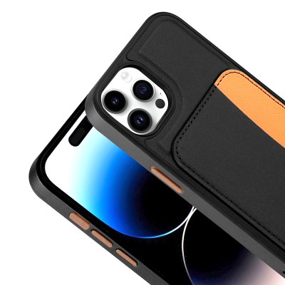 Apple iPhone 14 Pro Max Kılıf Kartlıklı Zore X-Kart Silikon Kapak - 16
