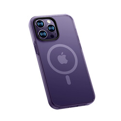 Apple iPhone 14 Pro Max Kılıf Kenarları Silikon Airbagli Mat Arka Yüzey Benks Icesand Kapak - Benks