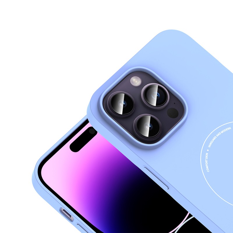 Apple iPhone 14 Pro Max Kılıf M-Safe Şarj Özellikli Kamera Korumalı Zore Elio Sert PC Kapak - 19