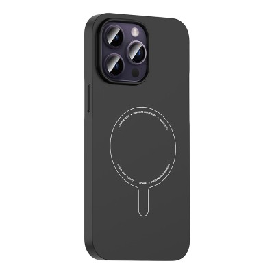 Apple iPhone 14 Pro Max Kılıf M-Safe Şarj Özellikli Kamera Korumalı Zore Elio Sert PC Kapak - 12