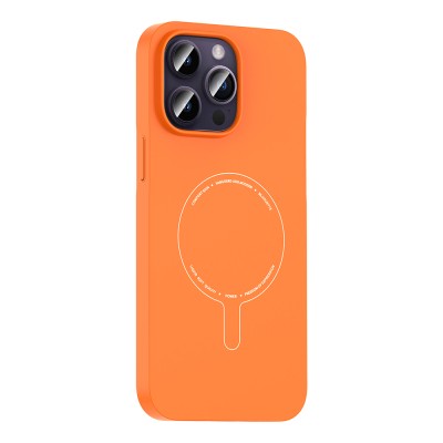 Apple iPhone 14 Pro Max Kılıf M-Safe Şarj Özellikli Kamera Korumalı Zore Elio Sert PC Kapak - 13