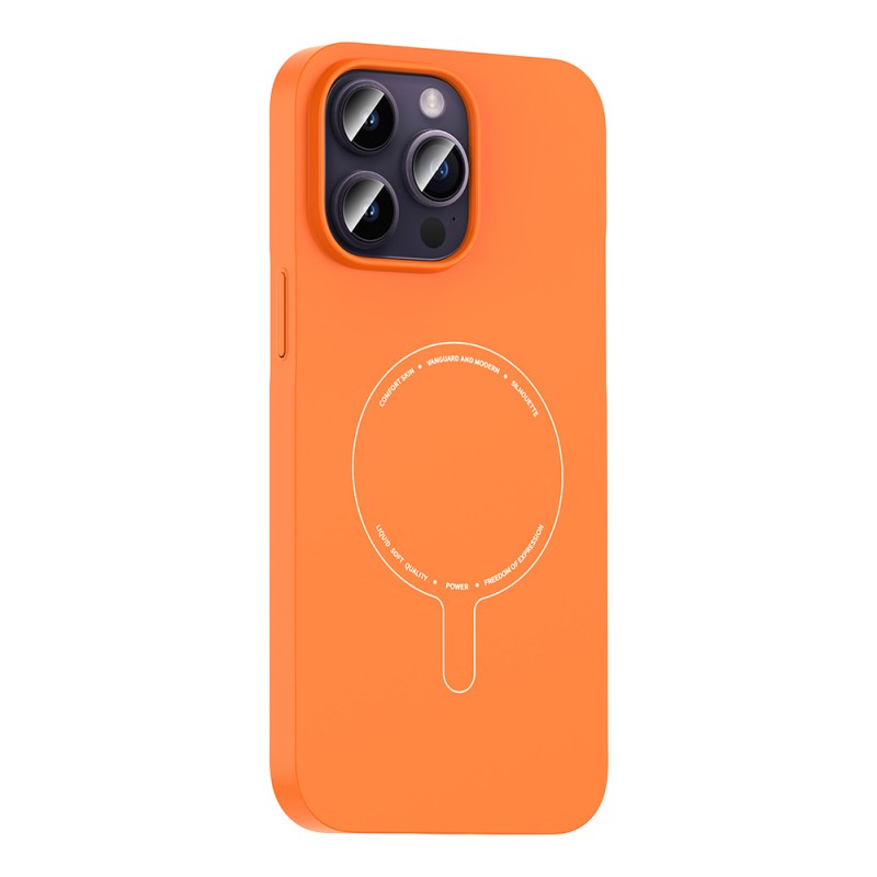 Apple iPhone 14 Pro Max Kılıf M-Safe Şarj Özellikli Kamera Korumalı Zore Elio Sert PC Kapak - 13