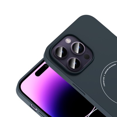 Apple iPhone 14 Pro Max Kılıf M-Safe Şarj Özellikli Kamera Korumalı Zore Elio Sert PC Kapak - 22