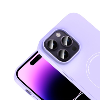 Apple iPhone 14 Pro Max Kılıf M-Safe Şarj Özellikli Kamera Korumalı Zore Elio Sert PC Kapak - 24